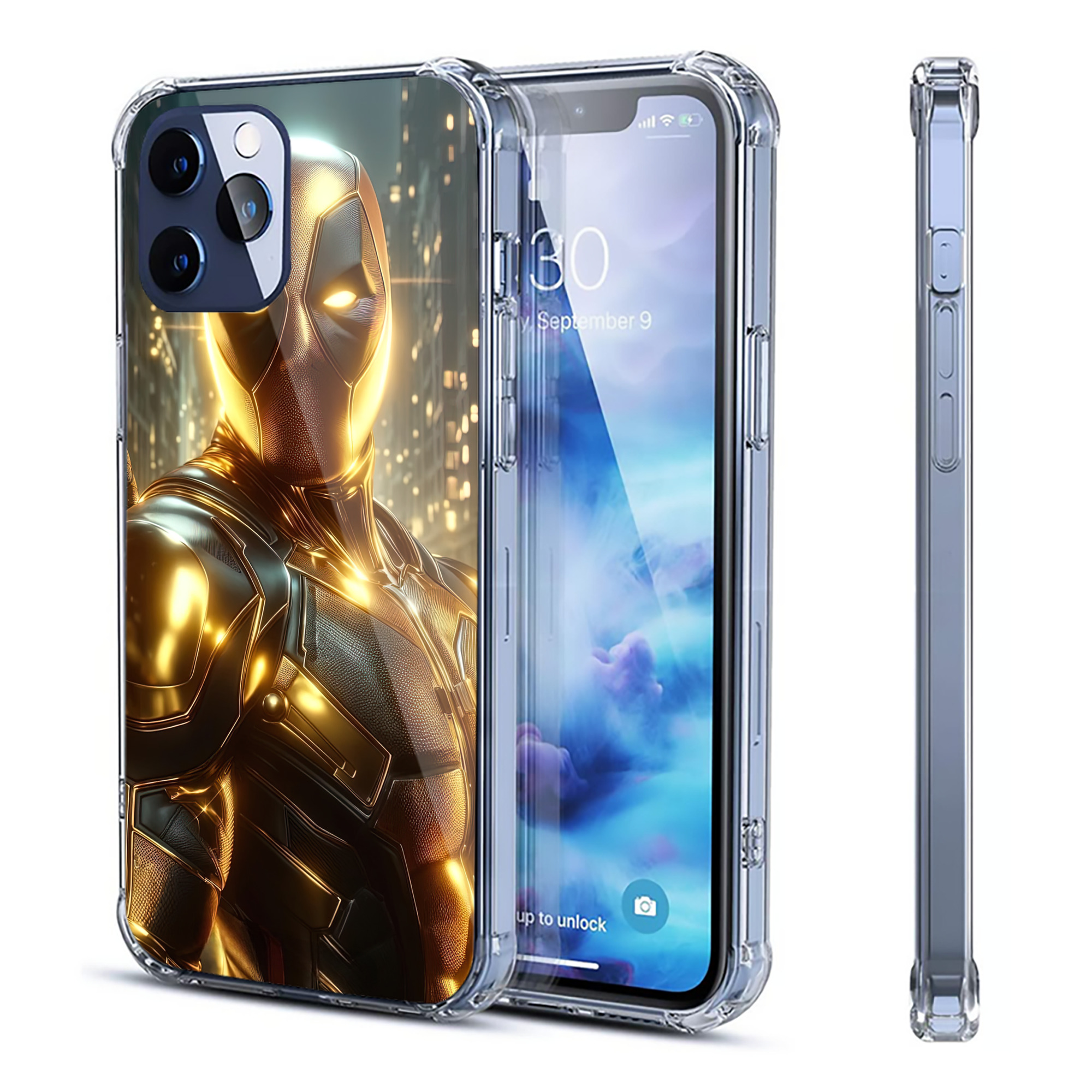 （画像用） Deadpool デッドプール 【iPhone 12シリーズ対応】透明スマホケース（クリアソフトケース）